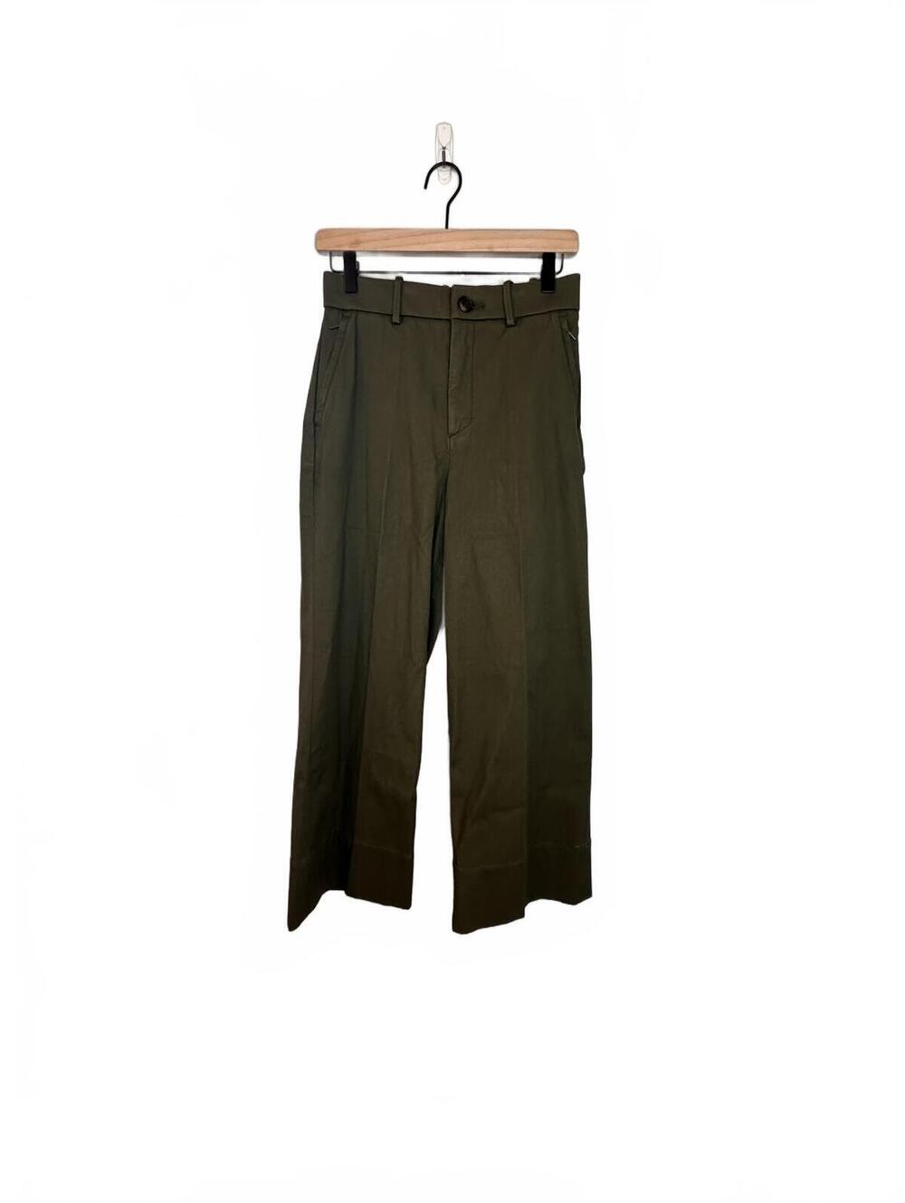 NWT: Spanx ST Crop Wide Leg 2.0 in Dark Pine S - Picture 2 of 7